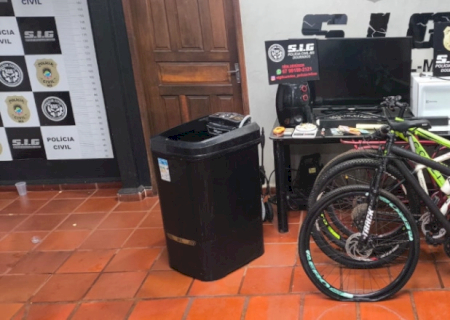 SIG apreende drogas e produtos roubados em casa no Jardim Londrina