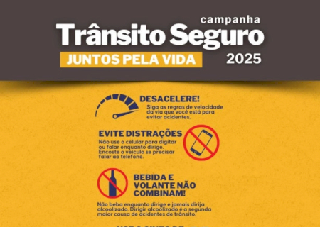 Guarda Municipal inicia campanha ‘Trânsito Seguro 2025’em Dourados