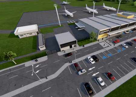 Ministro e governador lançam obra do terminal no aeroporto