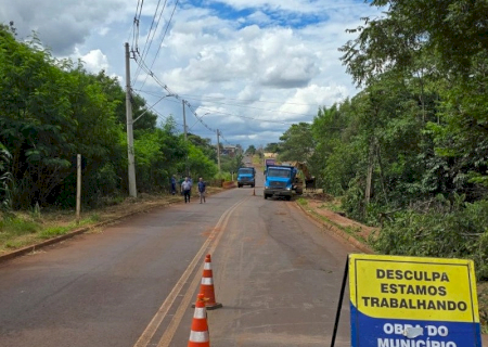 Rua Aurora Augusta de Matos é interditada para obras emergenciais