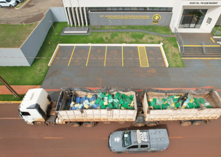 Ação conjunta apreende quase 8 toneladas de drogas e prende motorista