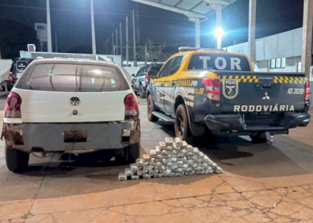 Casal é preso em rodovia estadual com haxixe marroquino escondido em carro
