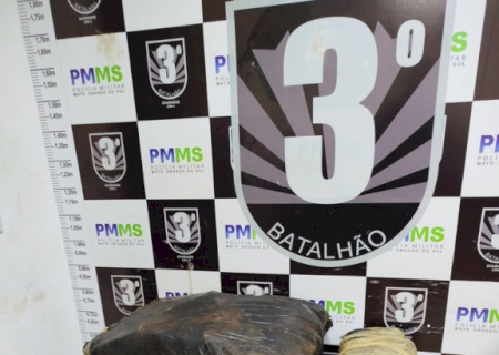 Morador em Dourados é preso com 166 quilos de maconha em Laguna Carapã