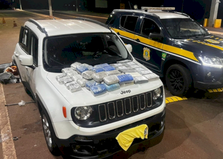 Paulista é preso com carga de drogas na BR-463 entre Ponta Porã e Dourados
