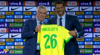 Ancelotti apresenta comissão técnica e concede primeira coletiva como técnico da Seleção
