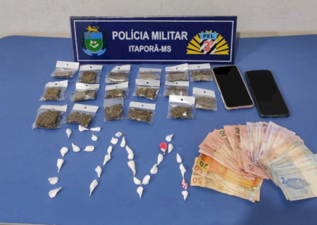 “Motoqueiro Fantasma” é preso pela Polícia Militar com drogas e revólver na cueca