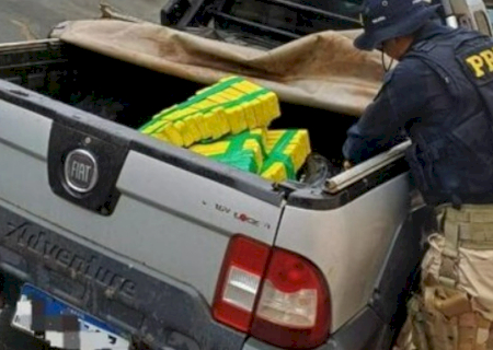 Dupla é presa com quase 300 quilos de maconha na BR-060 em Sidrolândia