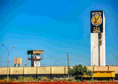 Drone lança pacote de haxixe na Penitenciária Estadual de Dourados