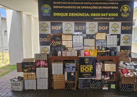 Casal é preso com R$ 102 mil em mercadorias ilegais que seriam entregues em Dourados
