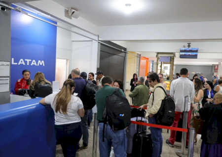 Município contabiliza 3,1 mil passageiros no primeiro mês da Latam em Dourados