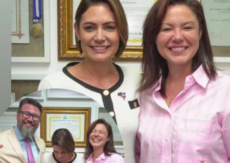 Michele Bolsonaro lança Naiane para deputada federal e reforça candidatura de Pollon ao Governo