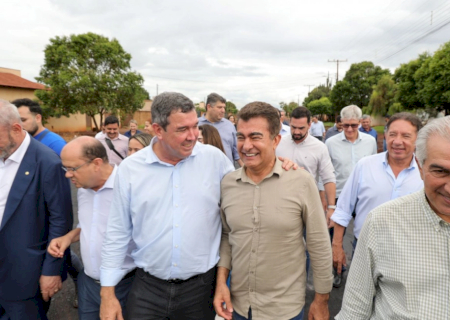 Ao lado de governador, Marçal diz que asfalto do Guaicurus realiza sonho de 20 anos