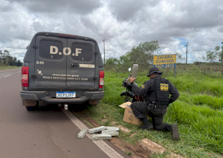 DOF recaptura foragido da Justiça com 24 quilos de maconha na fronteira