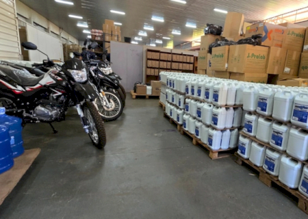 Município garante produtos de limpeza para até 9 meses na rede de saúde