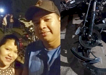 Casal morre em acidente entre moto e carro em Aquidauana