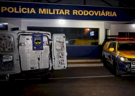 Motorista abandona carga de cigarros avaliada em R$ 117 mil após perseguição