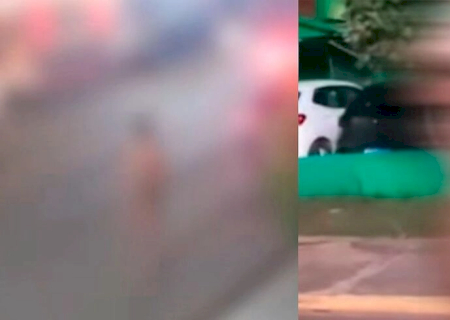 É o 'Ricardão'? Homem anda peladão pelas ruas de Bonito (vídeo)