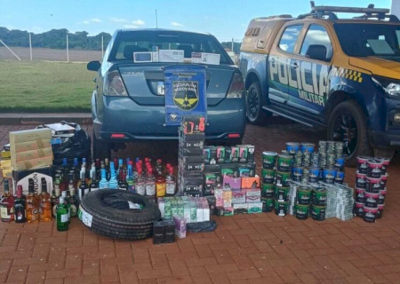 Carga de R$ 75 mil vinda do Paraguai é interceptada na MS-162