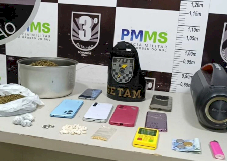 Casal foragido é flagrado comandando boca de fumo em Dourados