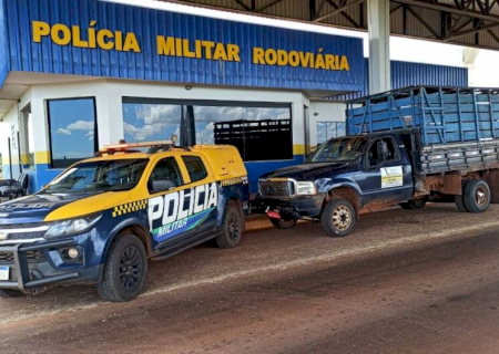 Caminhão furtado é recuperado e dupla presa em rodovia de MS