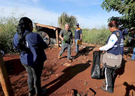 Prefeitura inicia mutirão de limpeza contra epidemia de Chikungunya nas aldeias