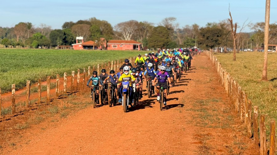 Rio Brilhante foi palco do 3º Cicloturismo Rural no Território do Celeiro do MS com a participação de mais de 150 ciclistas do estado