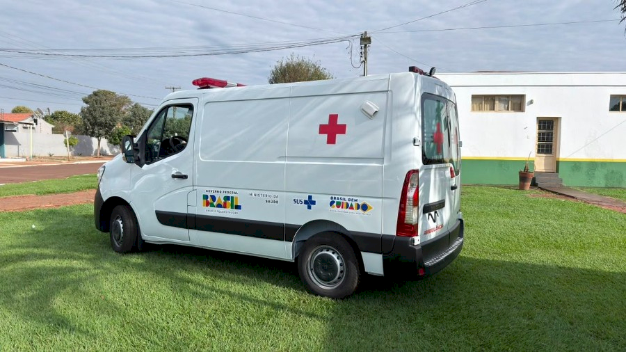 Douradina recebe ambulância Tipo A destinada por emenda parlamentar do senador Nelsinho Trad
