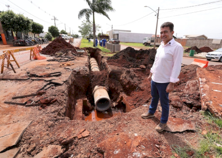 Prefeitura inicia obra para acabar com alagamentos na Avenida Esplanada